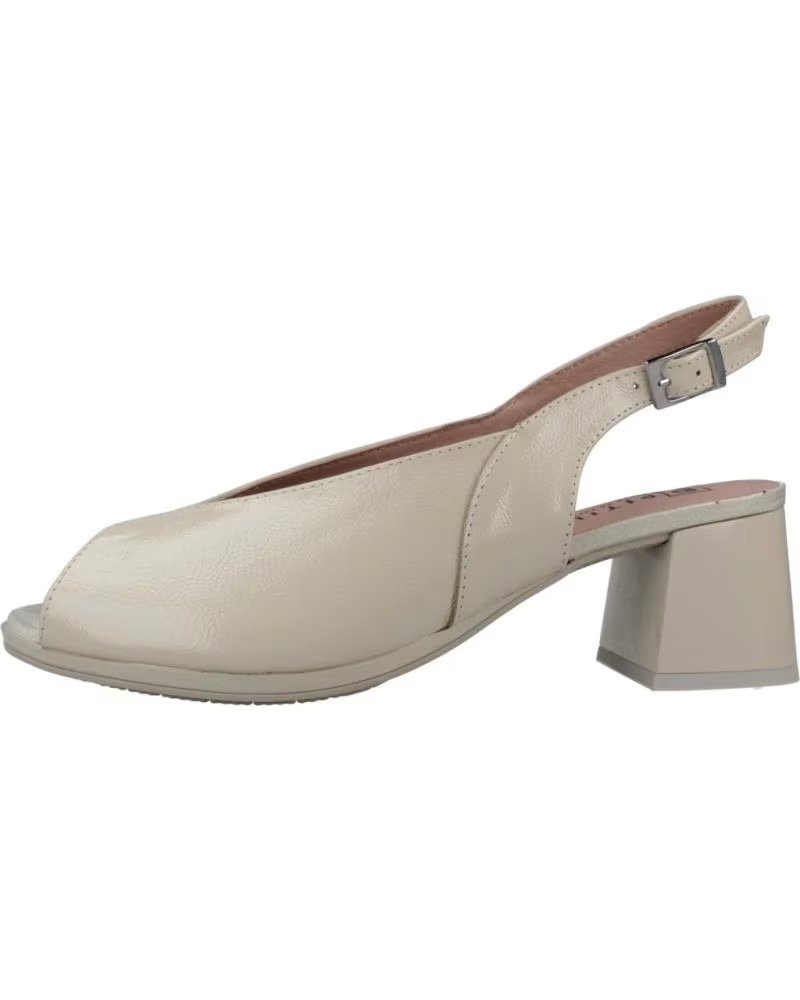 PITILLOS SANDALI 11212P CON TACCO MEDIO COLOR BEIGE CREMA