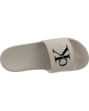 CALVIN KLEIN PANTOLETTEN 063103400004 ESS SLIDE BEIGE PDV