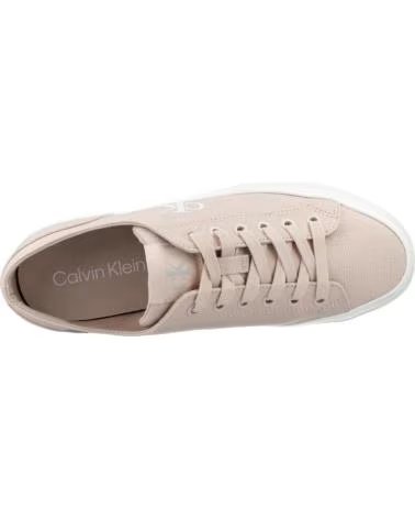 CALVIN KLEIN BASKETS VULC FLATFORM LOW ROSE ABJ