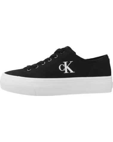 CALVIN KLEIN ZAPATILLAS MUJER MODELO VULC FLATFORM LOW COLOR NEGRO 0GM