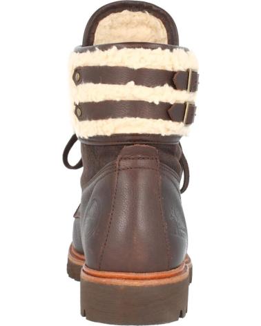 Botins de Mulher PANAMA JACK BOTIN HEBILLA PIEL MARRON