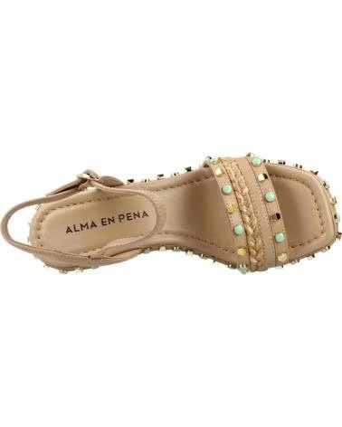 ALMA EN PENA EN KEILSANDALEN MODELL V265800 IN BEIGE SAND