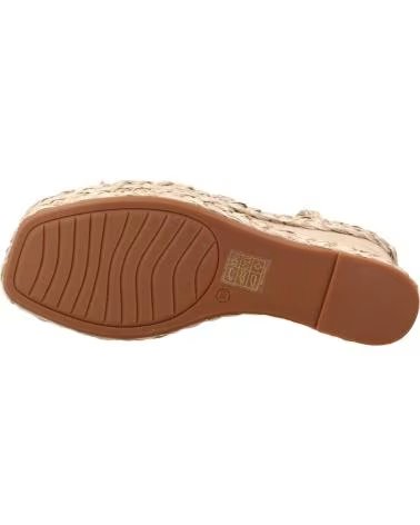 ALMA EN PENA EN PLATEAU-SANDALEN AUS VELOURSLEDER IN NERZFARBEN VISON