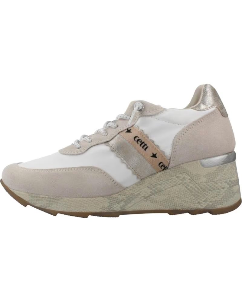 ZAPATILLAS CETTI C-1149 EN ANTE Y MESH BLANCO