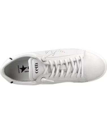CETTI Zapatillas C-1390 Nature en blanco para hombre BLANCO