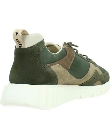 CETTI SNEAKERS V26 IN CAMOSCIO E MESH COLORE VERDE MILITARE