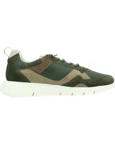 CETTI SNEAKERS V26 IN CAMOSCIO E MESH COLORE VERDE MILITARE