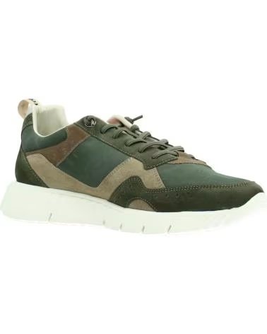 CETTI SNEAKERS V26 IN CAMOSCIO E MESH COLORE VERDE MILITARE