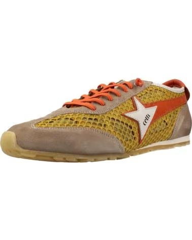 CETTI ZAPATILLAS HOMBRE MODELO V26 SANDWICH DEPORTIVOS COLOR MARRO LEMON