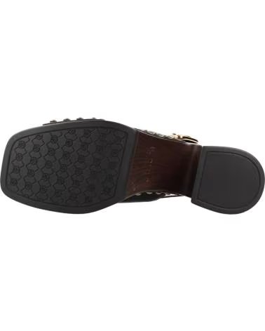 UNISA SANDALIAS DE TACON OBRA-GRA EN VERDE PARA MUJER NEGRO