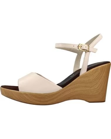 SANDALE UNISA RADAR AVEC COMPENSÉ EN BOIS BEIGE