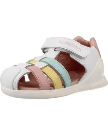 BIOMECANICS SANDALIAS NINA MODELO 262150B COLOR BLANCO BLCVNL