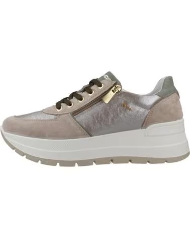 IGI&CO TÉNIS DE MULHER MODELO 1157122IG CASTANHO CLARO B BIANCO
