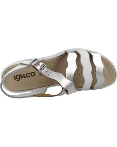 SANDALI IGI&CO 1164633IG CON PLATEAU DA DONNA BIANCO