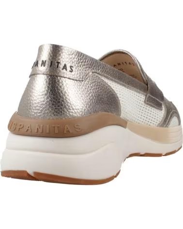 HISPANITAS MOCASINES MUJER MODELO HV264508 COLOR PLATA PANNA