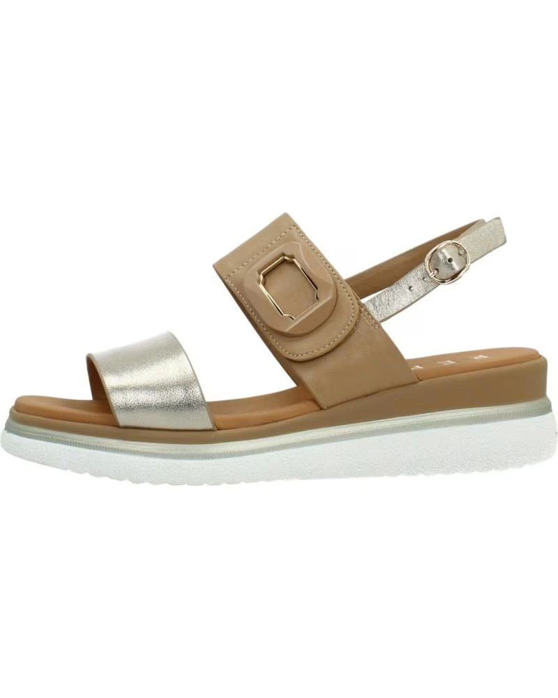 REPO SANDALS MODEL 10255R IN GOLD TONE CPRCML