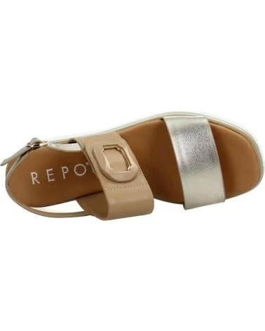 REPO SANDALS MODEL 10255R IN GOLD TONE CPRCML
