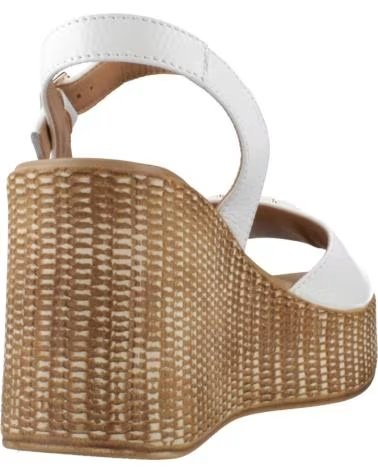 REPO SANDALI CON ZEPPA IN SPARTO MODELLO 22223R BIANCO
