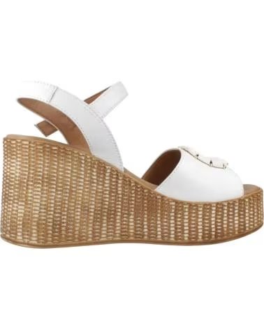 REPO SANDALI CON ZEPPA IN SPARTO MODELLO 22223R BIANCO