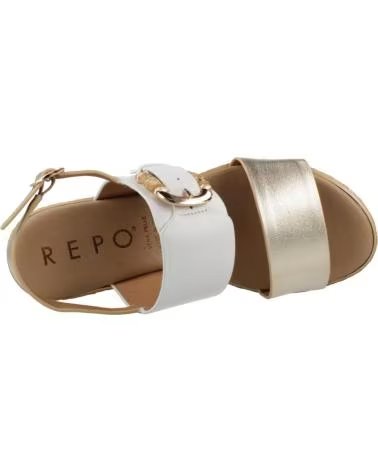 REPO SANDALEN MODELL 22224R MIT PLATEAU UND MEHRFARBIGEM FINISH PLTBNC