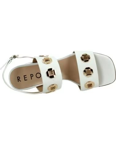 REPO SANDALIAS MODELO 32232R CON DETALLES METÁLICOS BIANCO