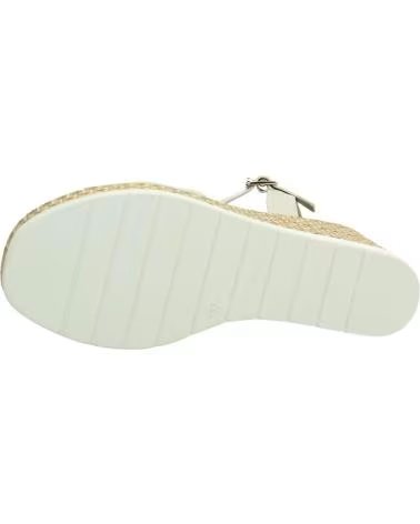 REPO SANDALI 51240R CON ZEPPA STILE ESPADRILLAS BEIGE AVORIO