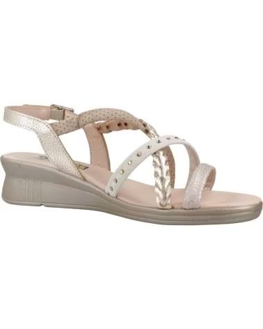 24 HORAS KEILSANDALETTE MIT GEFLOCHTENEN RIEMEN UND SCHNALLE BEIGE