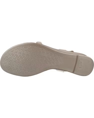 24 HORAS KEILSANDALETTE MIT GEFLOCHTENEN RIEMEN UND SCHNALLE BEIGE