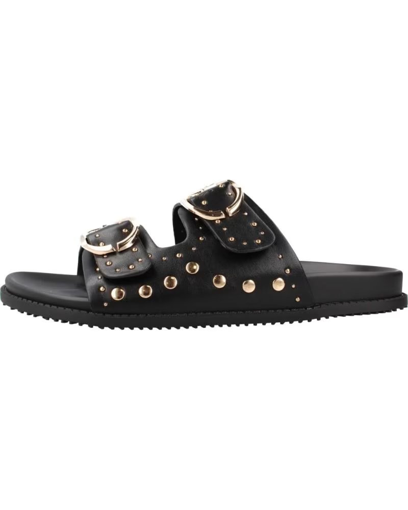 SANDALIAS MTNG 55500 CON HEBILLAS Y TACHUELAS NEGRO