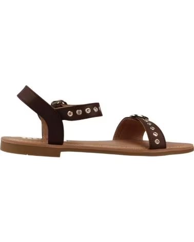 SANDALIAS PLANAS MTNG 55898 CON HEBILLAS MARRON