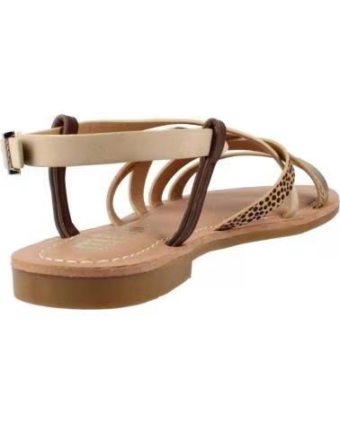 SANDALI BASSI DONNA MTNG 55910 CON LISTINI INCROCIATI BEIGE