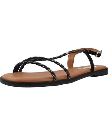 MTNG 56612 FLACHE SANDALE MIT FEINEN GEFLOCHTENEN RIEMEN NEGRO
