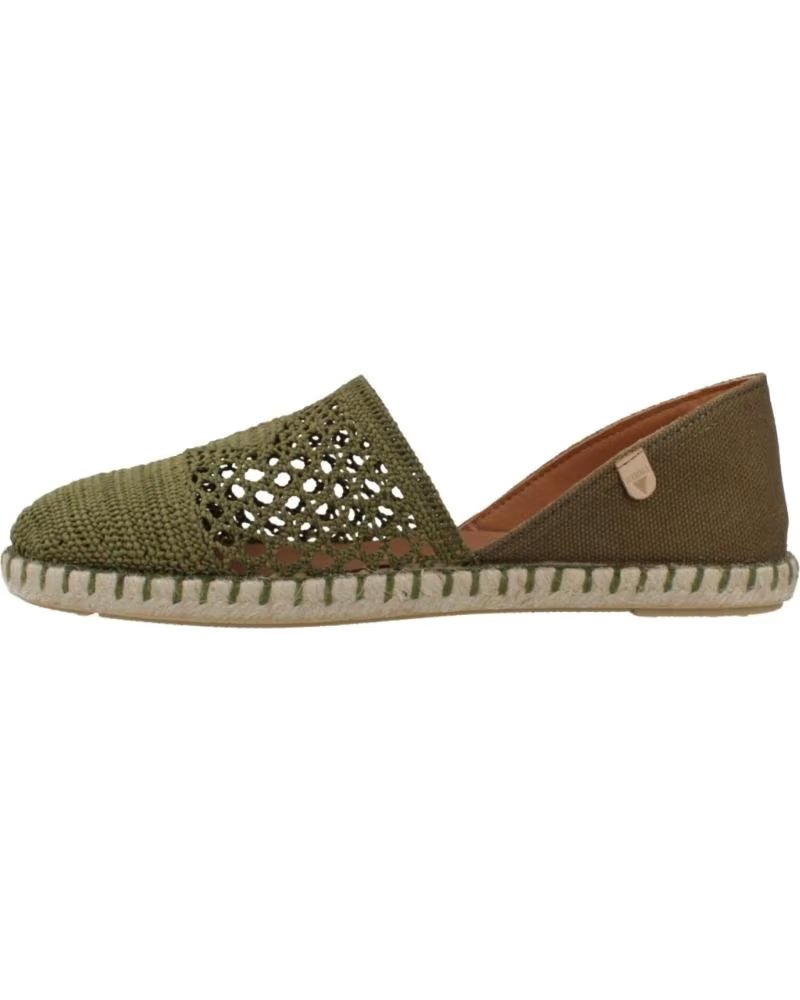VERBENAS ALPARGATAS PARA MULHER MODELO 300580561V EM VERDE CÁQUI KAKI