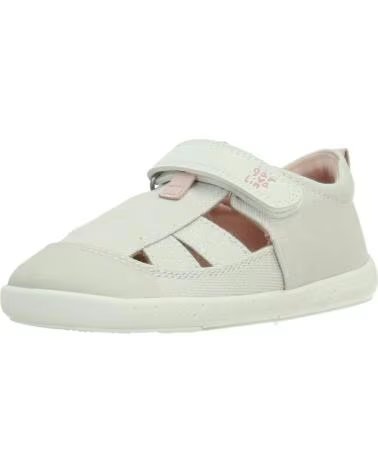 GARVALIN SANDALIAS NINA MODELO LONA METAL COLOR BEIS BLANCO