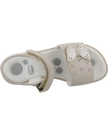 SANDÁLIAS CHICCO MODELO 1122163C PARA MENINA EM COR BEGE 400