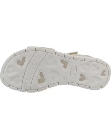 SANDÁLIAS CHICCO MODELO 1122163C PARA MENINA EM COR BEGE 400