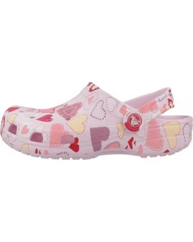 CROCS CHANCLAS NINA MODELO CLASSIC VDAY CLOG K COLOR ROSA PINKMH