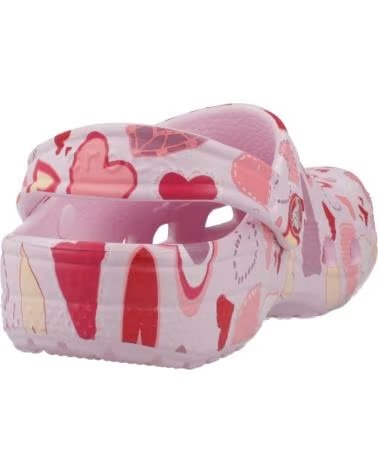 CROCS CHANCLAS NINA MODELO CLASSIC VDAY CLOG K COLOR ROSA PINKMH