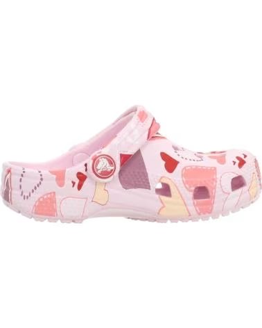 CROCS CHANCLAS NINA MODELO CLASSIC VDAY CLOG K COLOR ROSA PINKMH