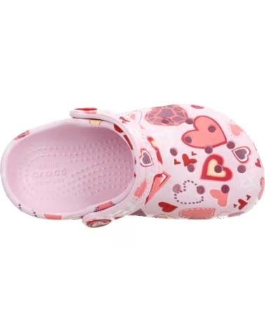 CROCS CHANCLAS NINA MODELO CLASSIC VDAY CLOG K COLOR ROSA PINKMH