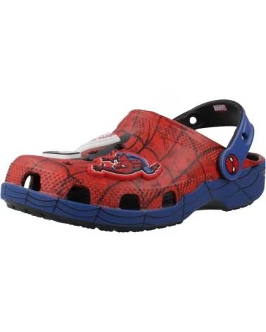 CROCS CHANCLAS NINO MODELO SPIDER MAN WEB CLASSIC COLOR ROJO MULTI