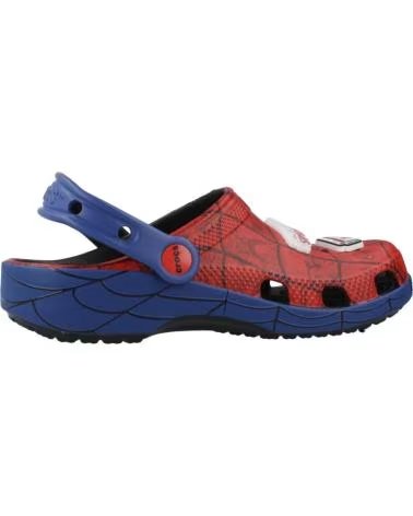 CROCS CHANCLAS NINO MODELO SPIDER MAN WEB CLASSIC COLOR ROJO MULTI