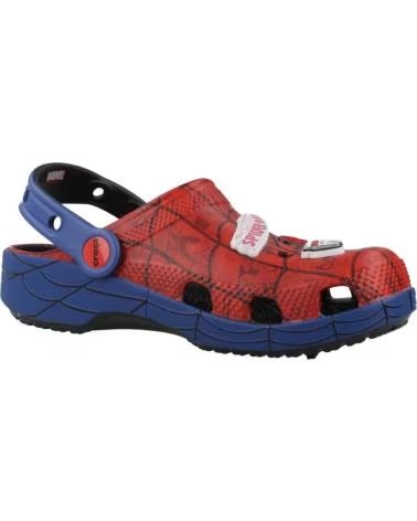 CROCS CHANCLAS NINO MODELO SPIDER MAN WEB CLASSIC COLOR ROJO MULTI