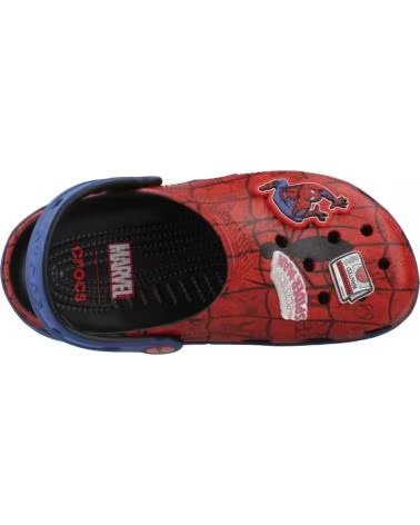 CROCS CHANCLAS NINO MODELO SPIDER MAN WEB CLASSIC COLOR ROJO MULTI
