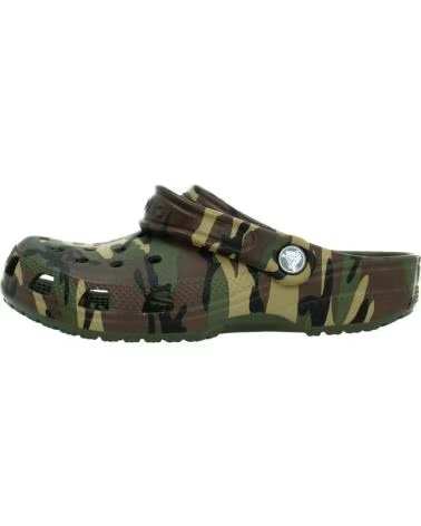 CROCS CHANCLAS NINO MODELO CLASSIC CAMOUFLAGE COLOR VERDE ARMYGR