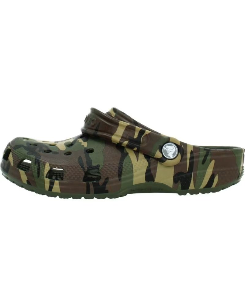 CROCS CHANCLAS NINO MODELO CLASSIC CAMOUFLAGE COLOR VERDE ARMYGR