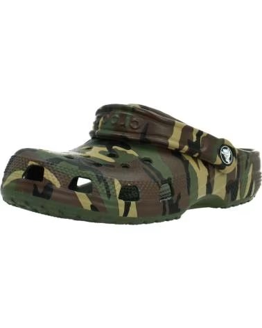 CROCS CHANCLAS NINO MODELO CLASSIC CAMOUFLAGE COLOR VERDE ARMYGR