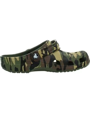 CROCS CHANCLAS NINO MODELO CLASSIC CAMOUFLAGE COLOR VERDE ARMYGR