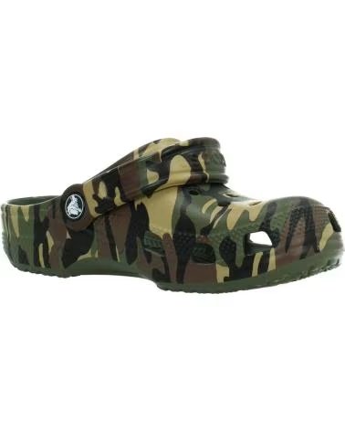 CROCS CHANCLAS NINO MODELO CLASSIC CAMOUFLAGE COLOR VERDE ARMYGR