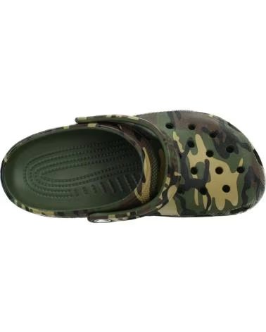 CROCS CHANCLAS NINO MODELO CLASSIC CAMOUFLAGE COLOR VERDE ARMYGR